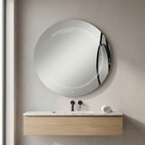 Miroir LED Rond 3D – 3 couleurs (Ø 70 cm)