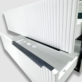 Meuble de salle de bain Novello 100 cm en PVC + vasque à poser Square