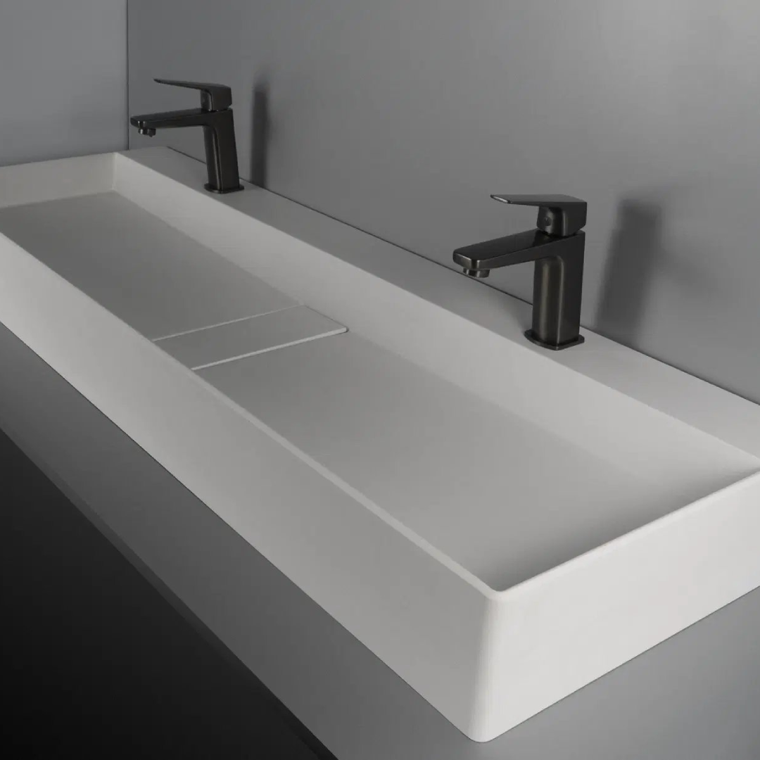 Mitigeur Lavabo Deante Blur – Finition Titane PVD