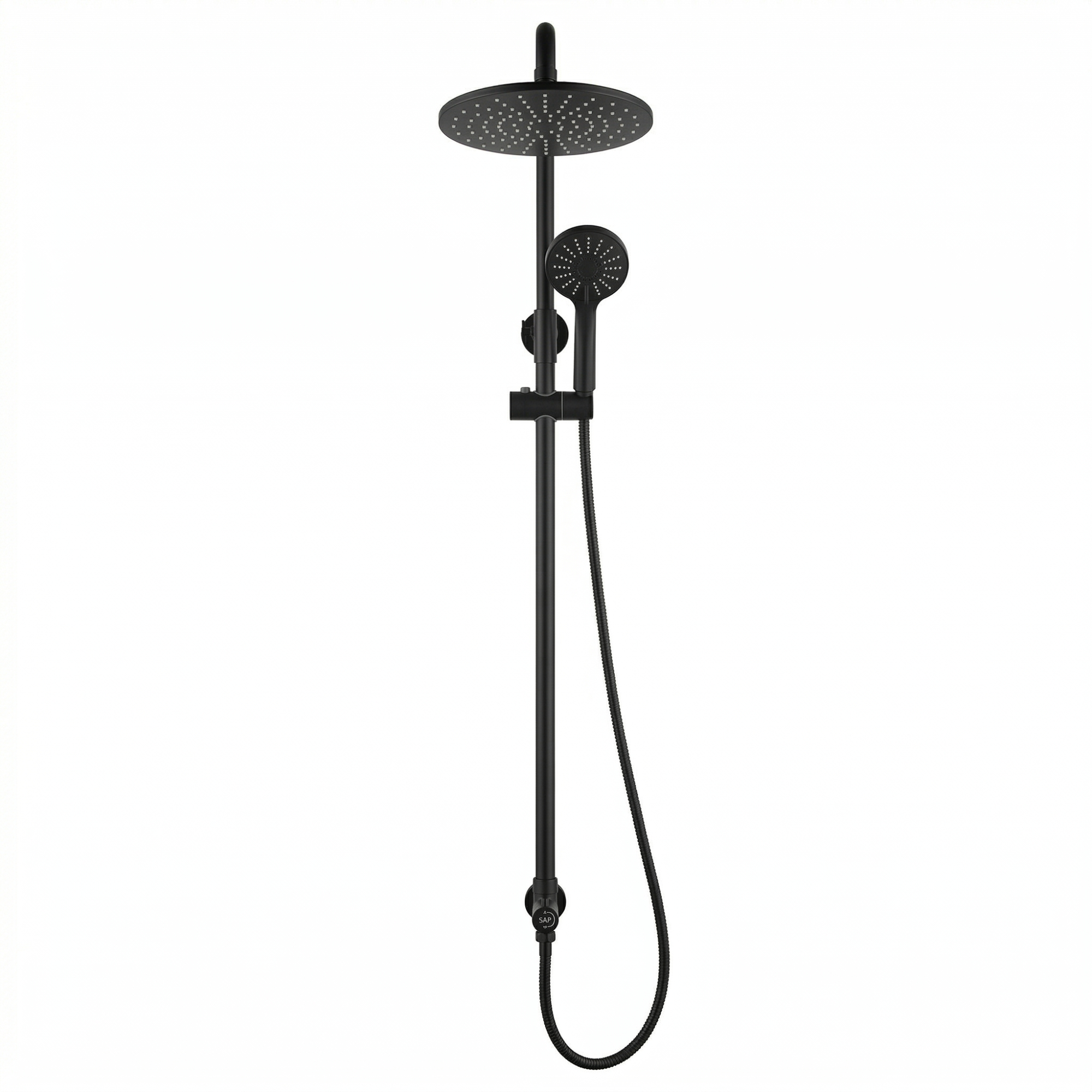Colonne de Douche SAP Noir Mat + Inverseur - Time Design