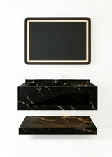 Pack Meuble Grès Calacata Noir 100CM - Time Design