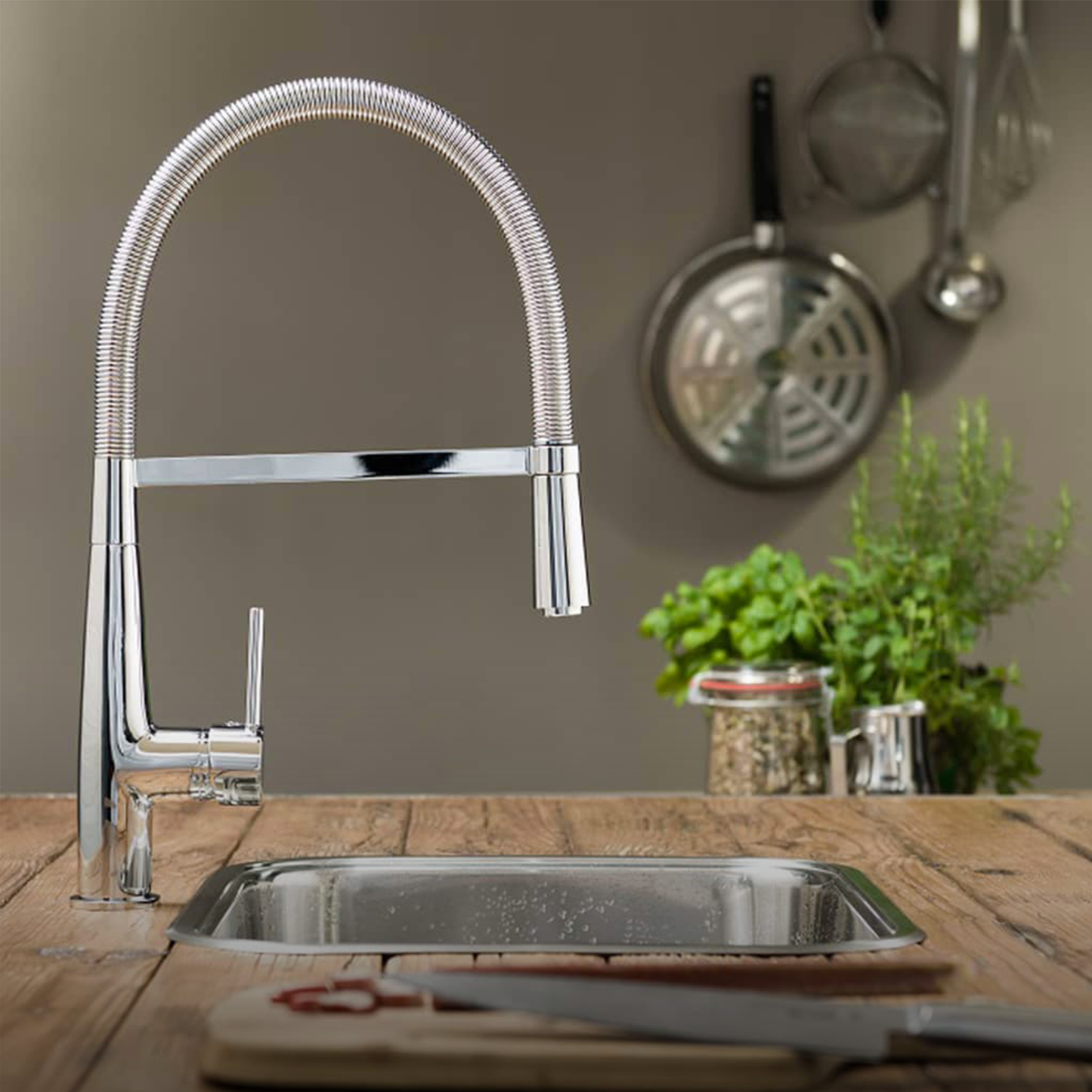 Mitigeur Axis Curly Chrome - Time Design