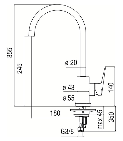 Mitigeur Joga - Time Design