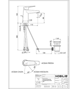 Mitigeur lavabo ECO ENERGIE SKY avec vidage nobili - Time Design