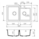 Evier Marmorin Debra - Time Design