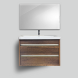 Meuble double tiroirs marron 80 cm