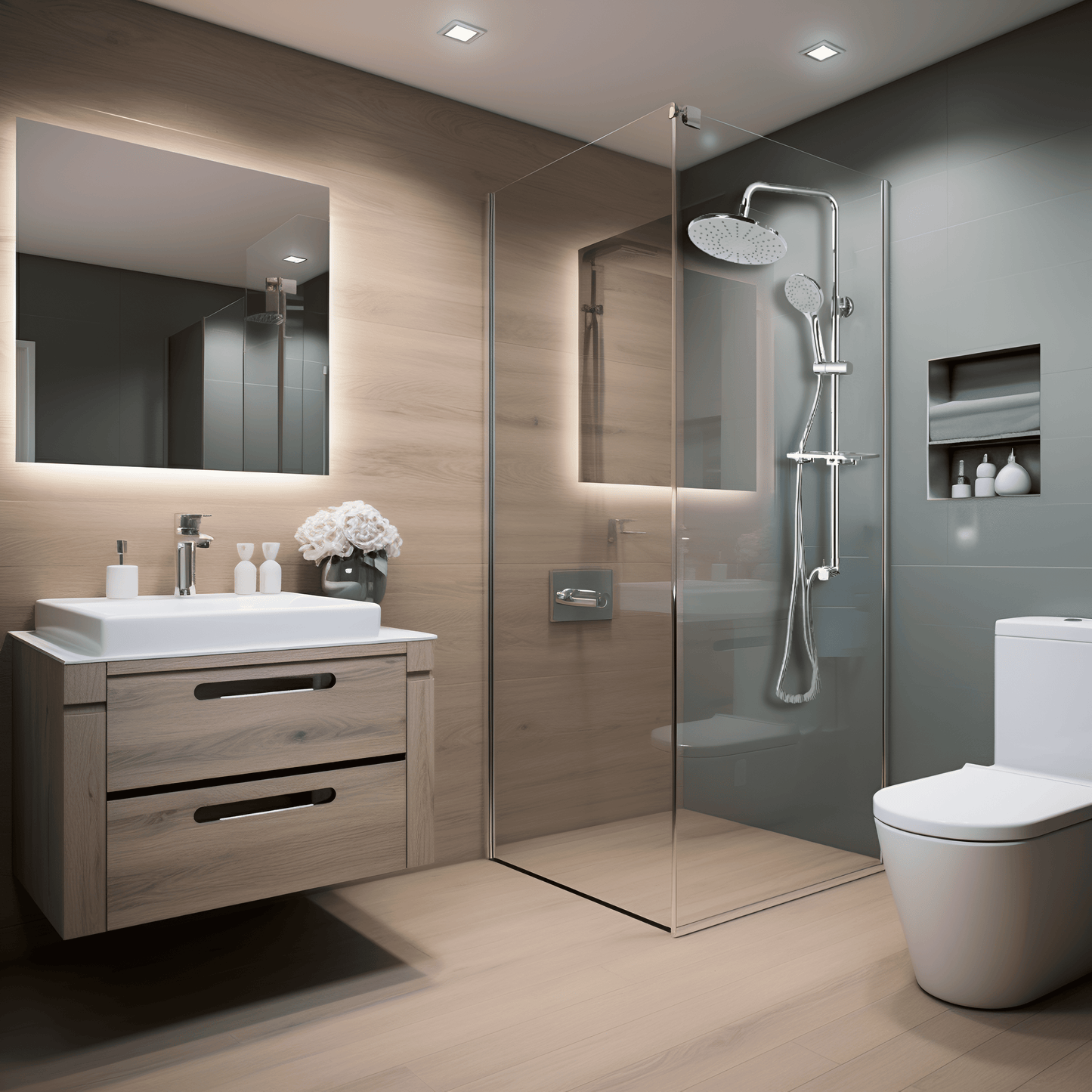 Colonne de douche Rond + inverseur