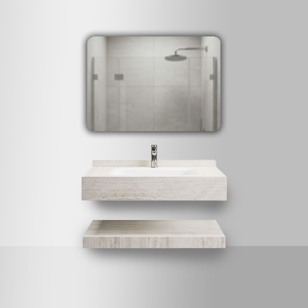 Pack Meuble Grès Travertin 80CM - Time Design