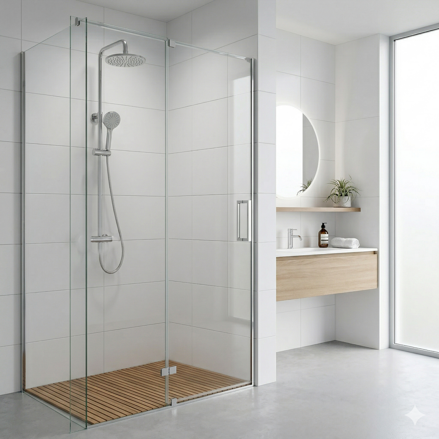 Colonne de Douche SAP  Chromé + Inverseur - Time Design