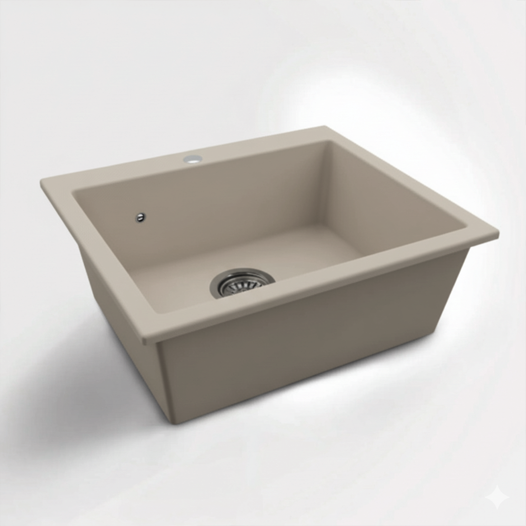 Évier Granit Ponderosa 70x50 cm - 1 Grand Bac