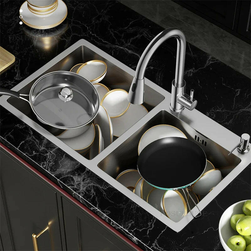 Evier Inox 2 bac - Time Design