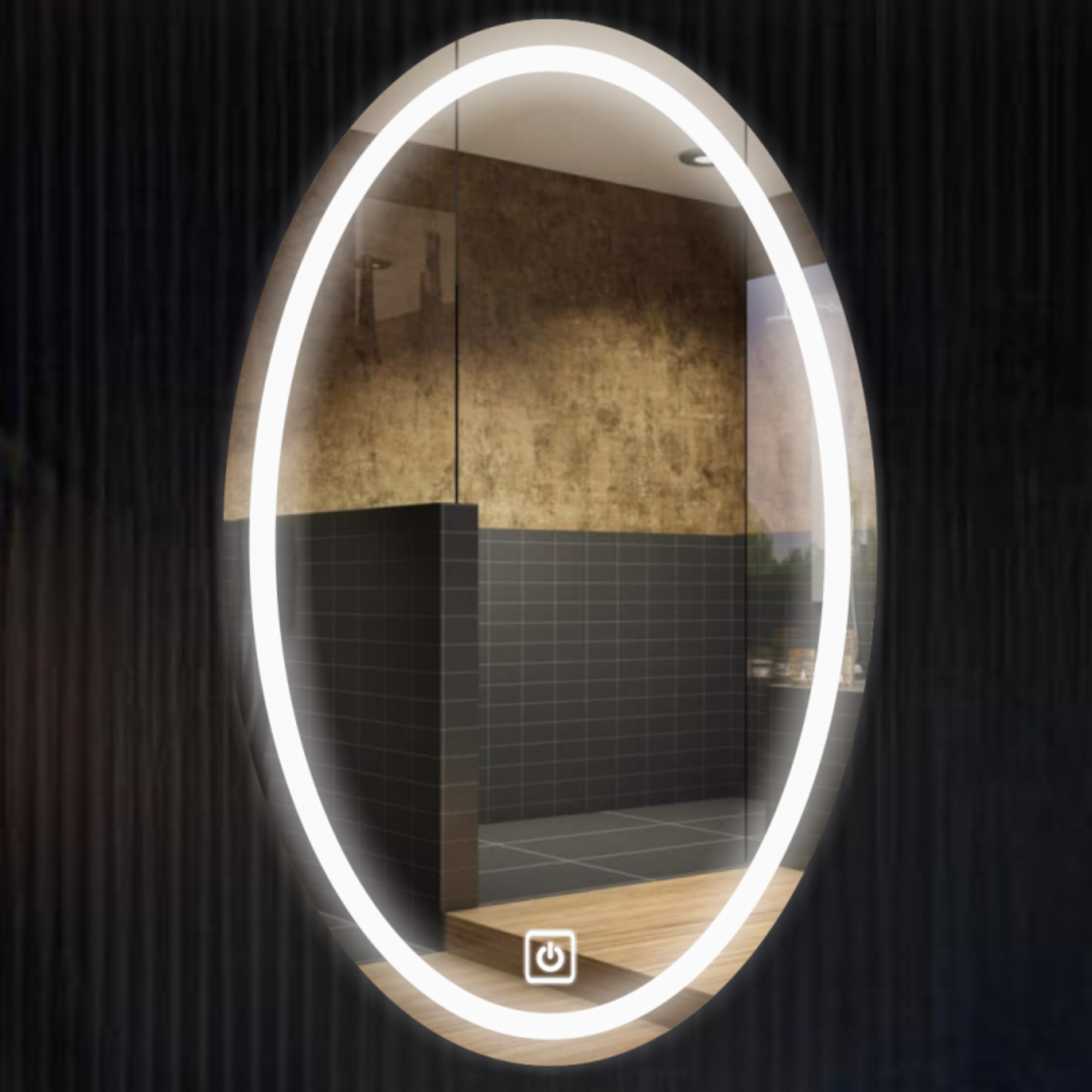 Miroir LED Oval - Time Design