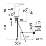 Mitigeur lavabo abc avec vidage nobili - Time Design