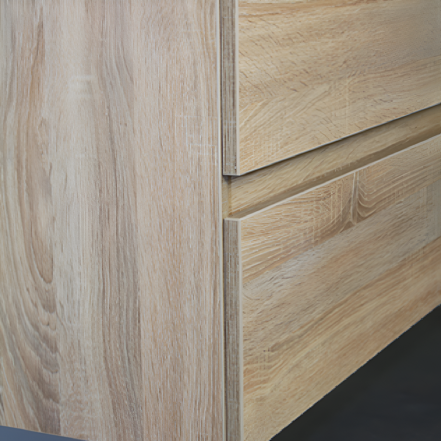 Meuble double vasque avec 4 tiroirs beige