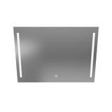 Miroir LED rectangulaire deux bandes
