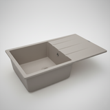 Évier Granit Lisbon 85x50 cm - 1 Bac + Égouttoir