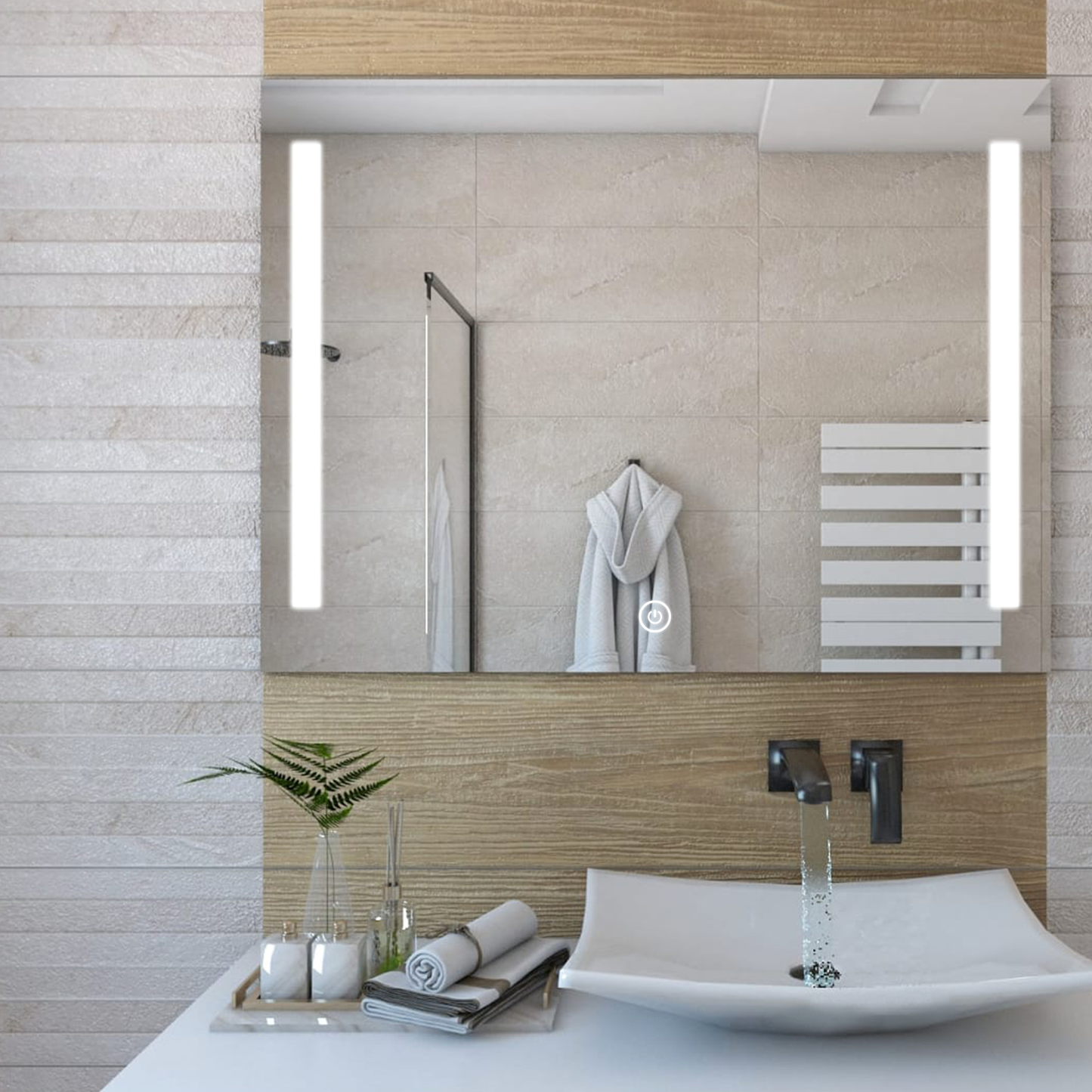 Miroir LED rectangulaire - Time Design